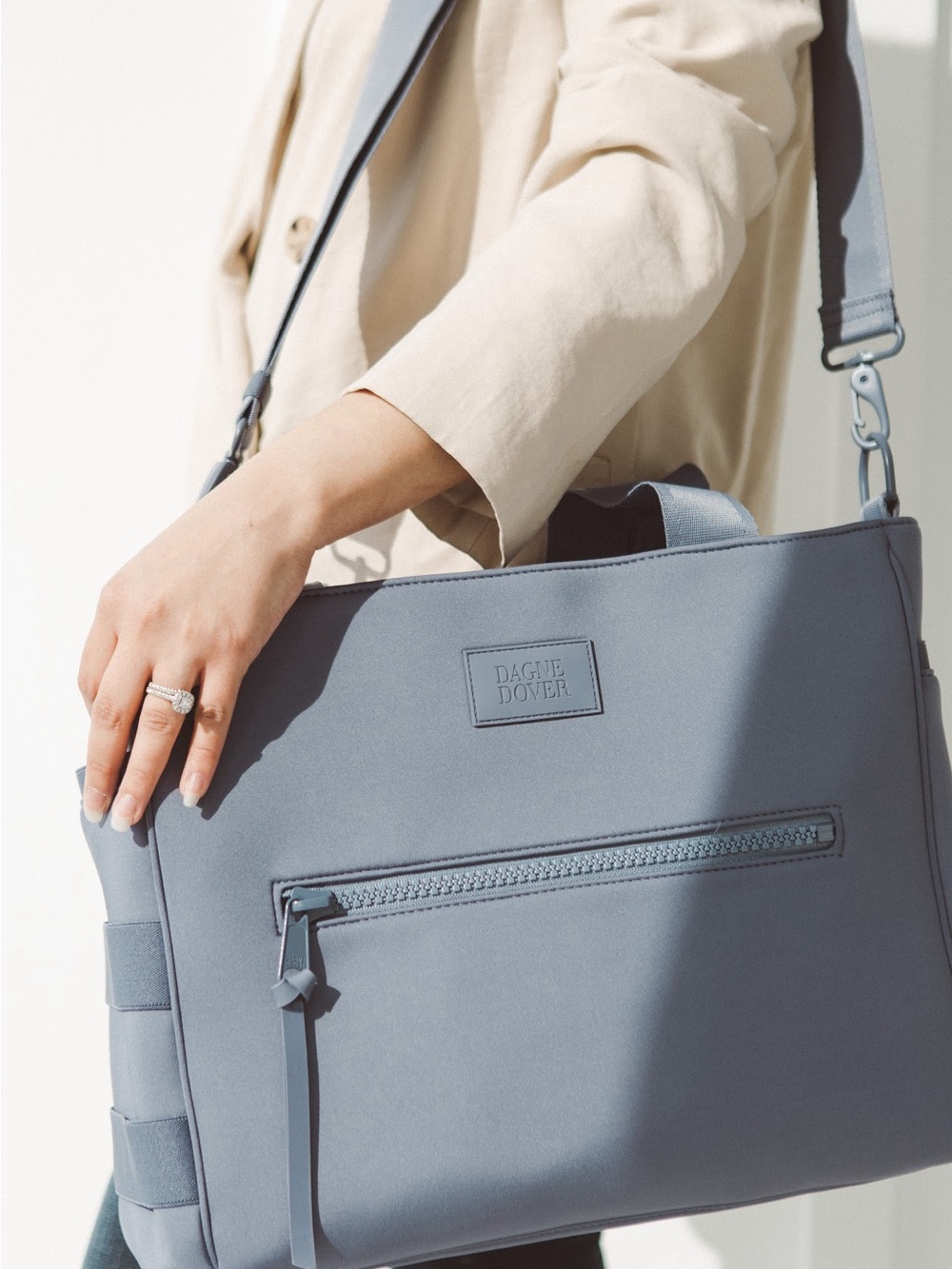 Dagne Dover Slate Blue Diaper Tote